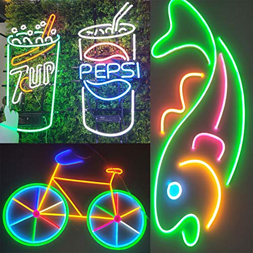 Rextin 16. 4ft dimmable white led light strip flexible silicone led neon rope lights dc12v ip67 for diy indoor & outdoor sign letters kichen clubs shopping malls holiday event 8 Rextin 16. 4ft dimmable white led light strip flexible silicone led neon rope lights dc12v ip67 for diy indoor & outdoor sign letters kichen clubs shopping malls holiday event - image 9