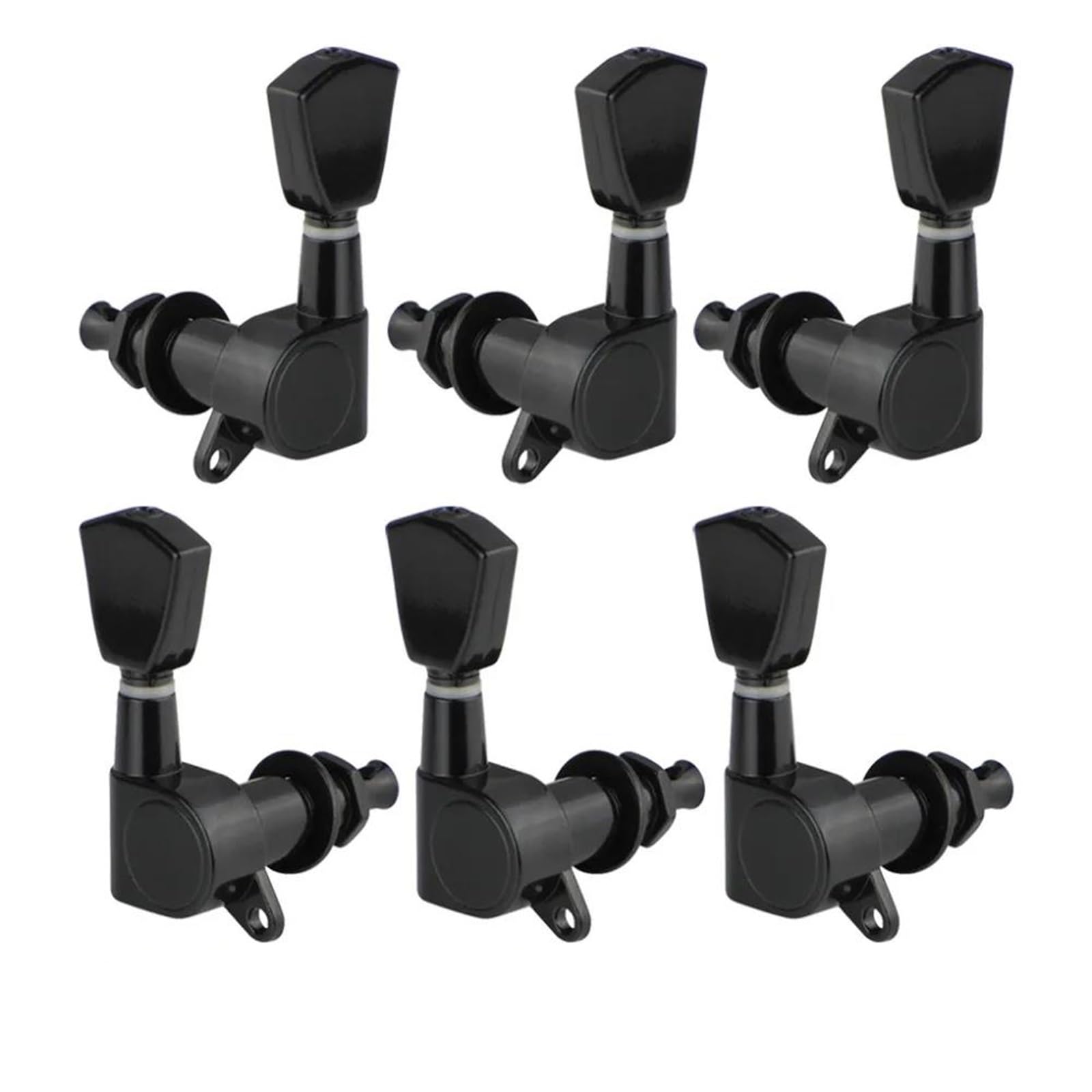 Meccaniche Chitarra Set Accordatore Per Chitarra Chiuso (3L3R)(Black)