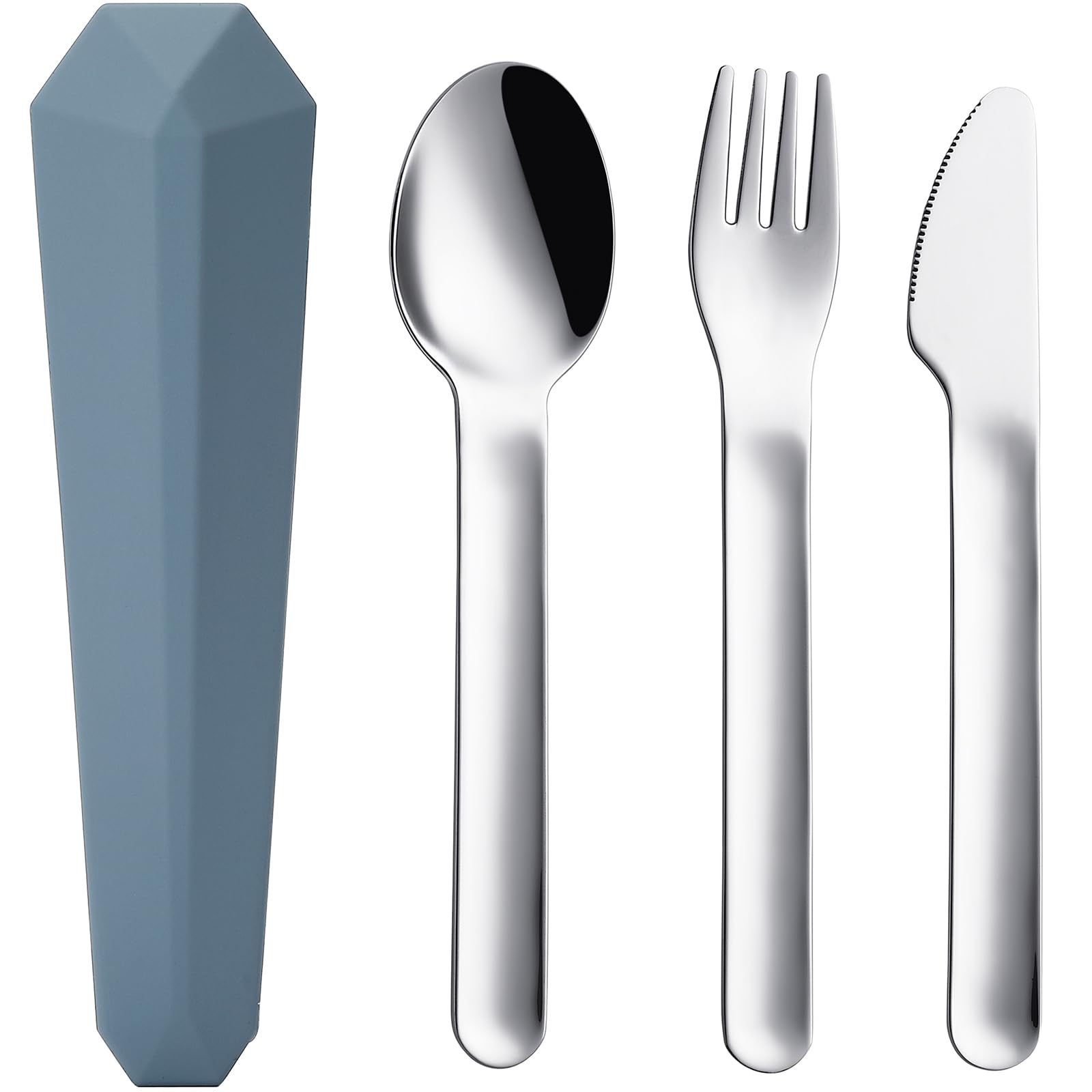 DEVICO Travel Cutlery Set, 18/8 Stainless Steel Knife Fork Spoon Set