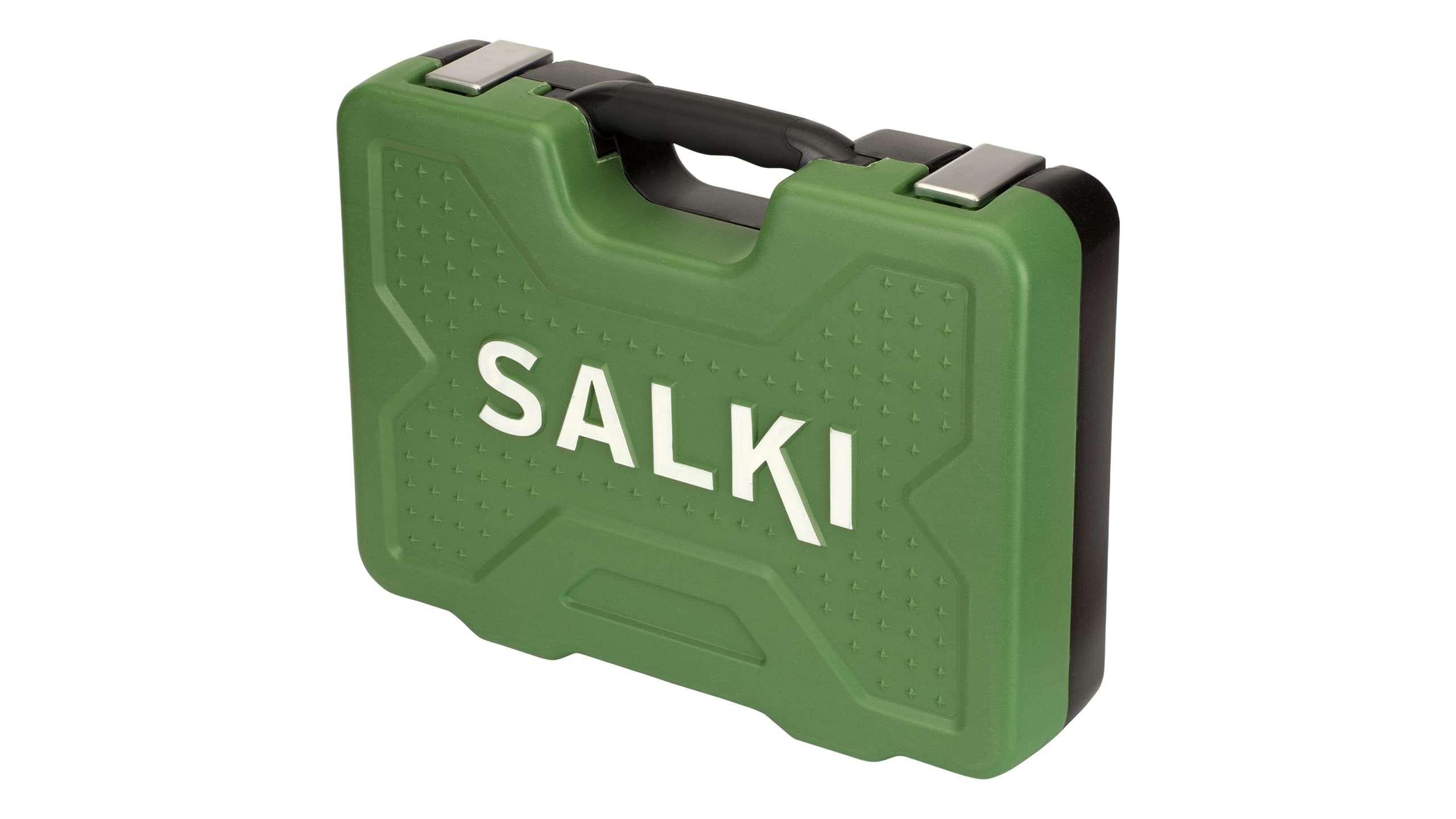 SALKI Maleta de Herramientas - Set de 78 Piezas Multiusos, Incluye Carraca Profesional, para Reparaciones e Instalaciones Domésticas, Uso Intermedio entre Profesional y Especialista.