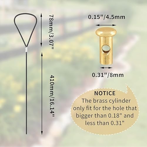 Miniatura 2 de 2 juegos de tiradores de cable de pestillo de puerta, resorte negro con pestillo de puerta ajustable para valla de madera de metal, jardín