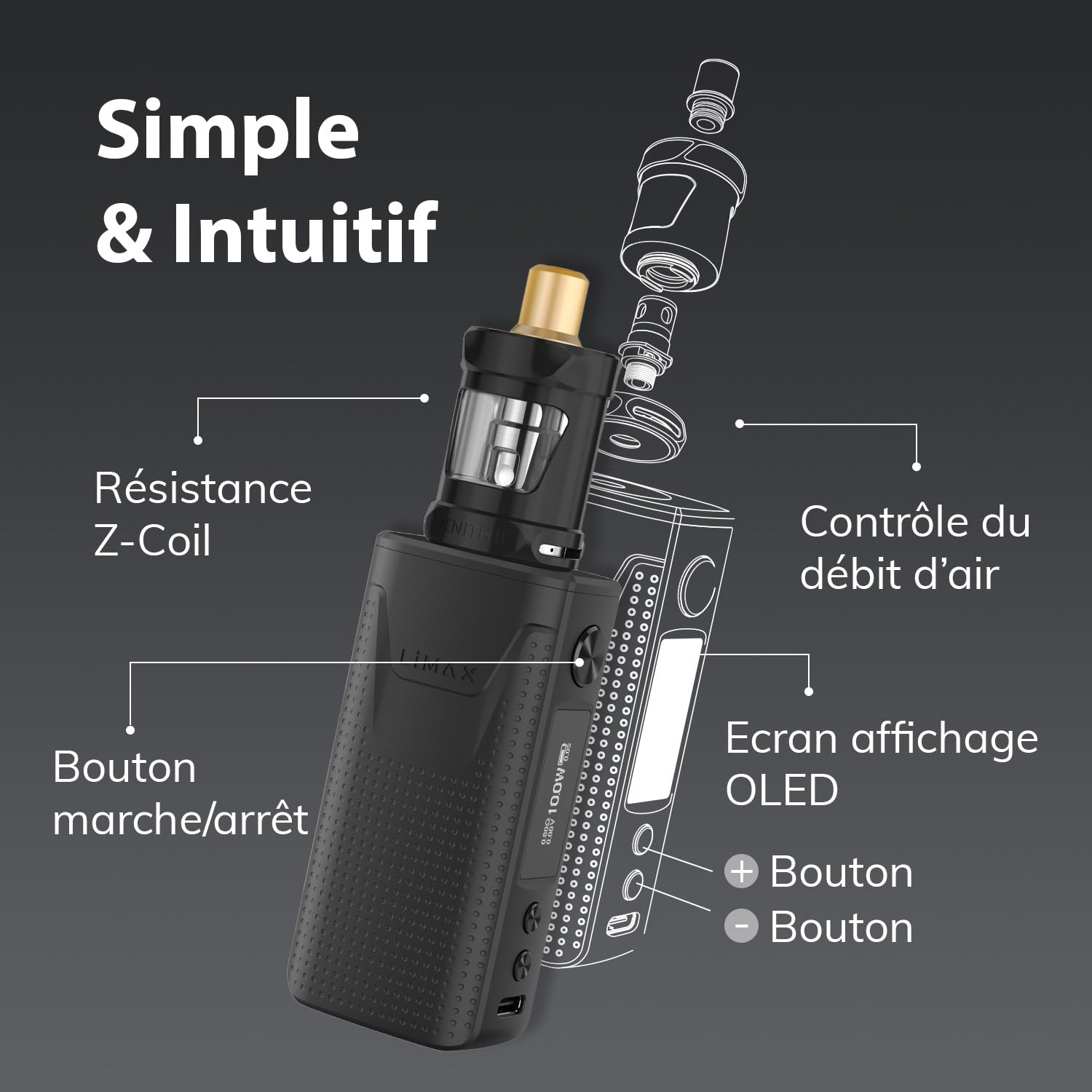 changer verre innokin zenith 2 Verre Zenith 2 Innokin dès 5,00 € main image 1