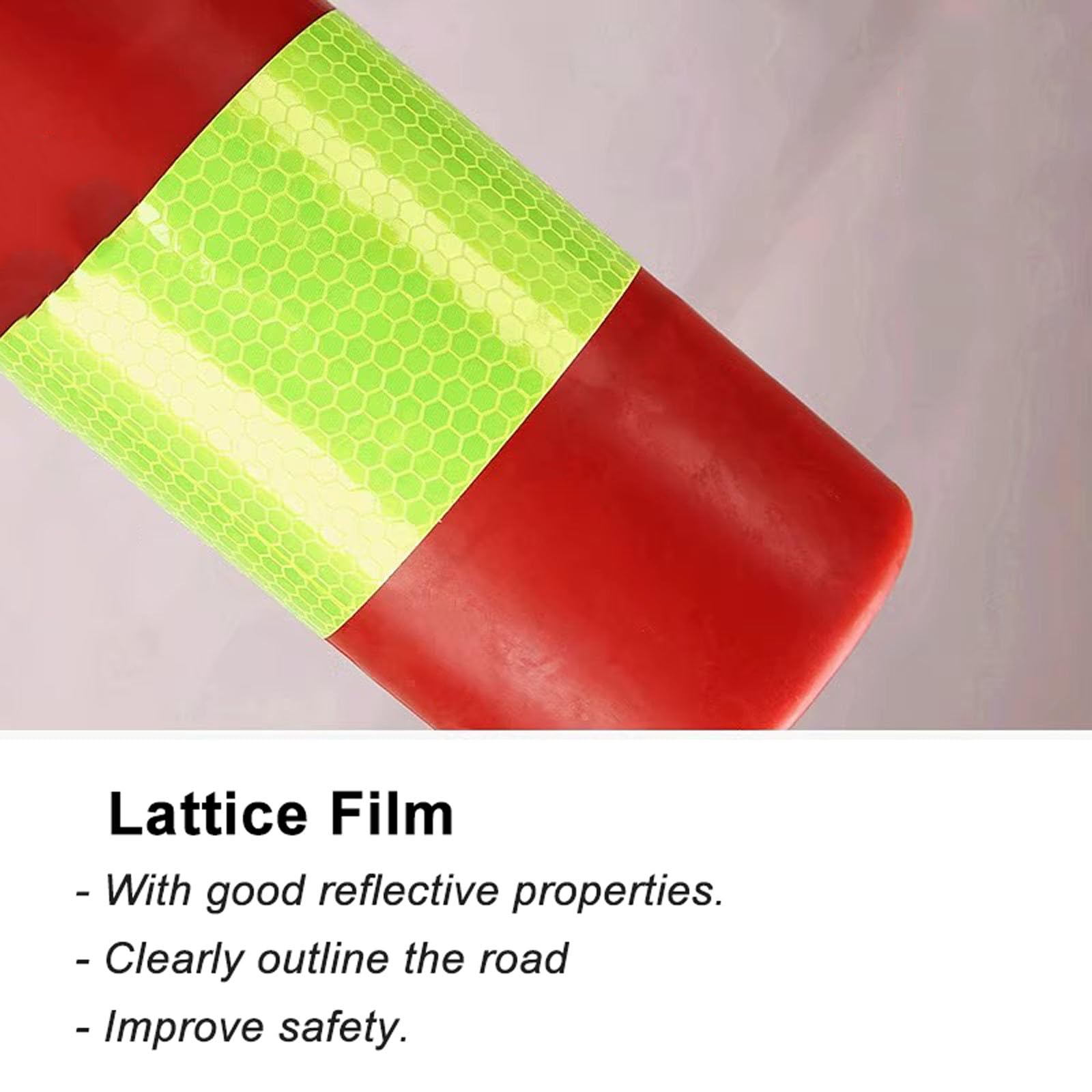 Cintura Sicurezza, 2 Pezzi palo plastica Il Traffico con collari Riflettenti, dissuasore parcheggio Flessibile impedire L'Accesso Non Autorizzato Auto