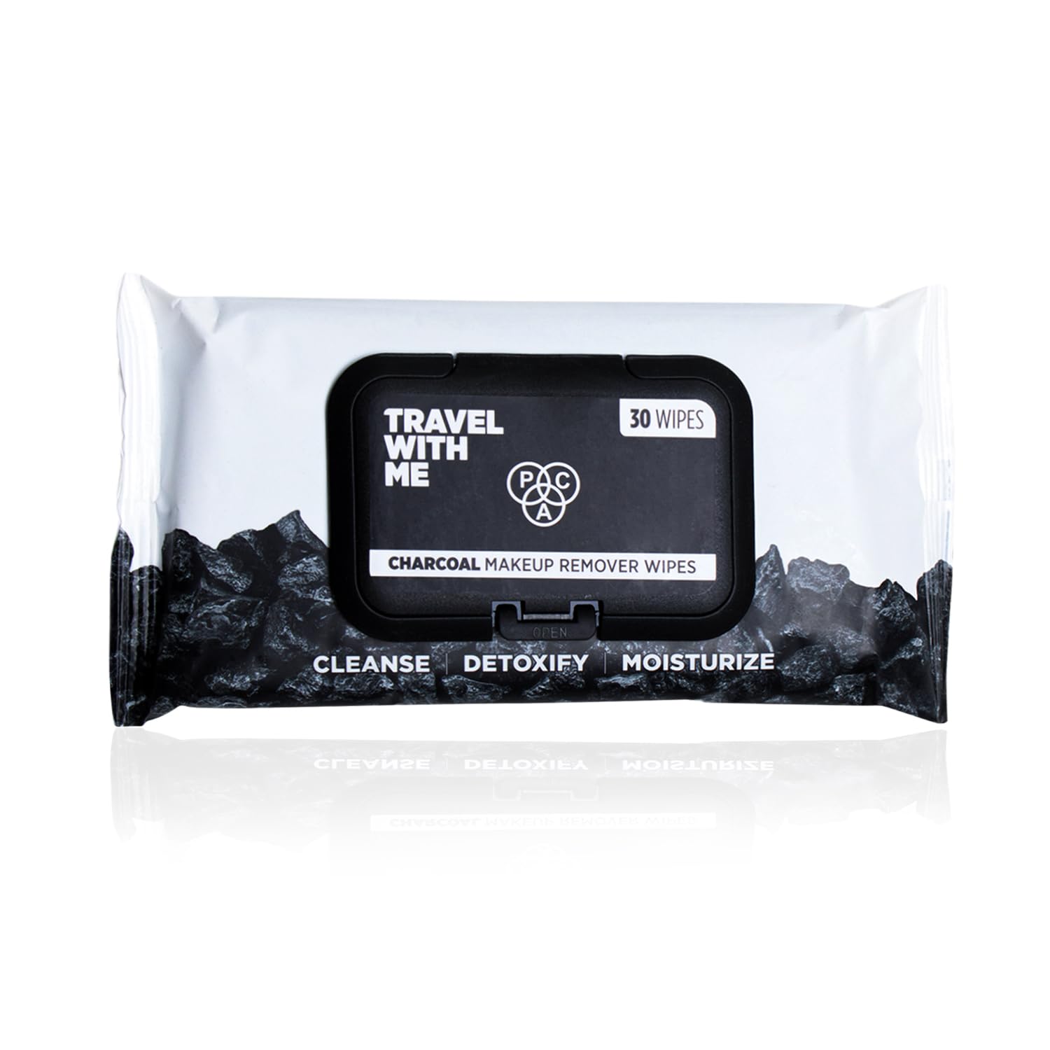 PAC Travel With Me Charcoal Wet Wipes for Face with Charcoal powder, Vitamin E & Glycerin | Cleansing and Hydrating Facial Wipes | Moisturizing Makeup Remover for Oily & Combination Skin | 30 Wipes-image-13
