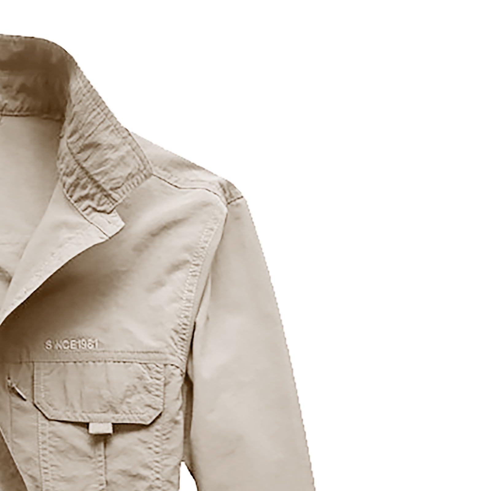 Hemd Herren Langarm Tactical Revers mit Knöpfen Funktionshemd Leicht Outdoor Hemden Cargo-Hemd Button Down Herren Freizeithemd für Wandern Trekking Urlaub