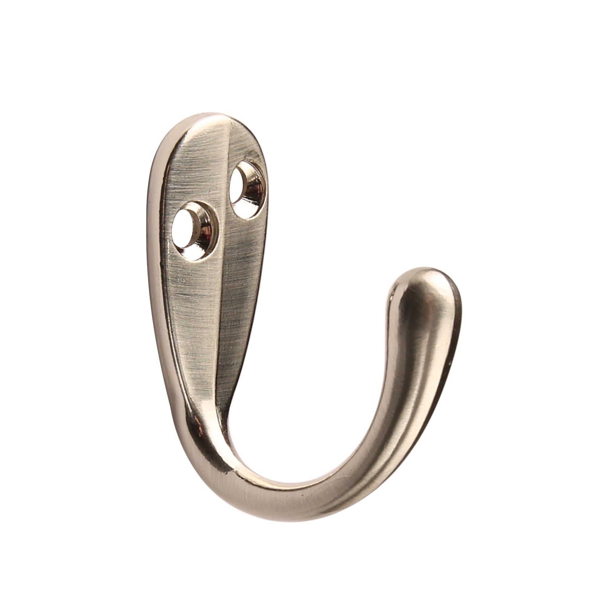 Ganchos de pared de aleación de zinc resistentes para abrigos, sombreros, toallas – Elegante y duradero perchero montado en la pared – Paquete de 5 (1,9 x 4,5 cm)