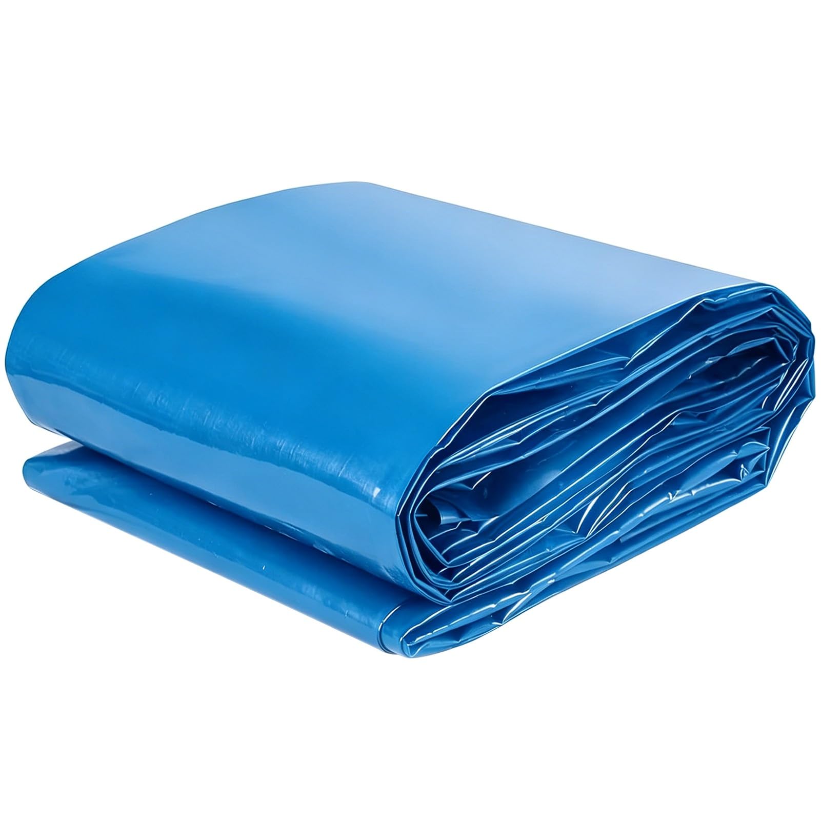 Hamankim 6x10m 8x12m 10x15m Large Blue Pond Liner, Heavy Duty Waterproof Tarpaulin for Outdoor Koi Ponds Waterfalls Streams & Irrigation Ponds, Damp Proof Membrane(5x12m(16.4x39.3ft))