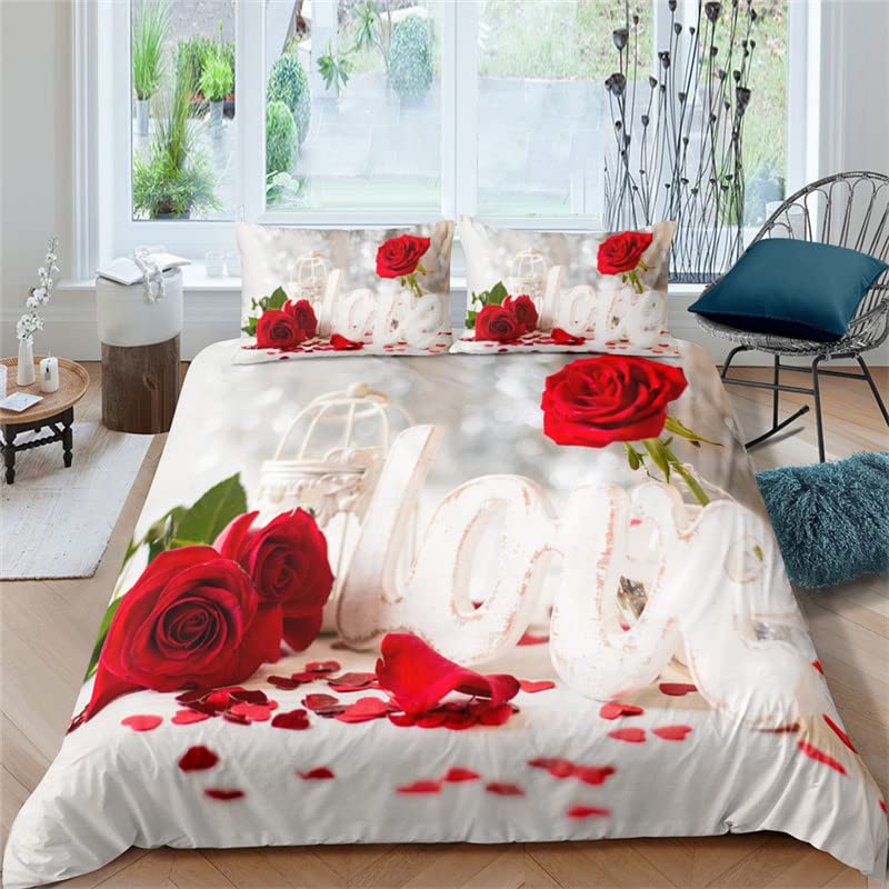Housse De Couette Rose Adulte Parure De Lit Respirant Housse De