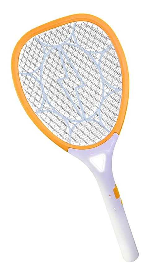 Mr. Right Mosquito Racket (CE Certified) Mosquito Bat Rechargeable with LED | Made in India with 6 Months Warranty (Mustard Yellow) at Rs. 349