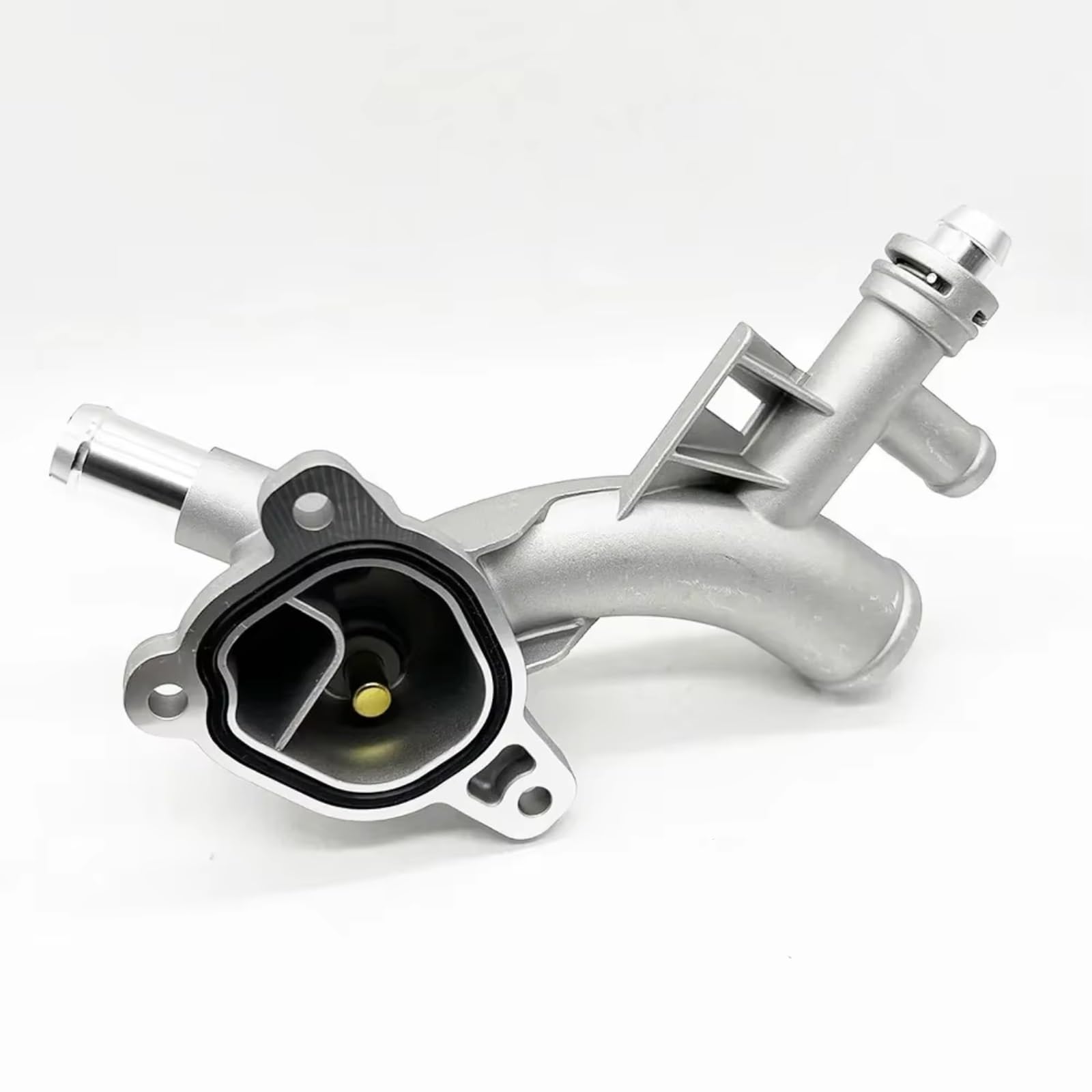 Termostat kołnierzowy płynu chłodzącego, obudowa termostatu z aluminium, wylot wody do Chevrolet Sonic (2013-2020) i Cruze (2011-2016), 1,4 l, numer części 25193922 (obudowa)