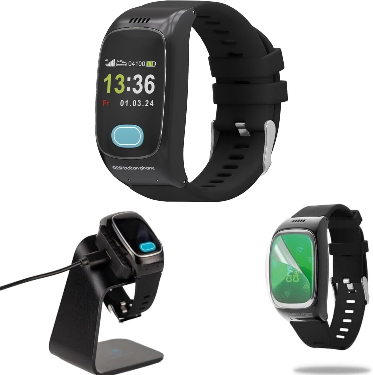 Reloj GPS SOS Localizador Mayores | Sin Abono | Detector de Caídas, Función Teléfono 4G, Monitor de Salud | Sin Cuotas, App Familiar en Español