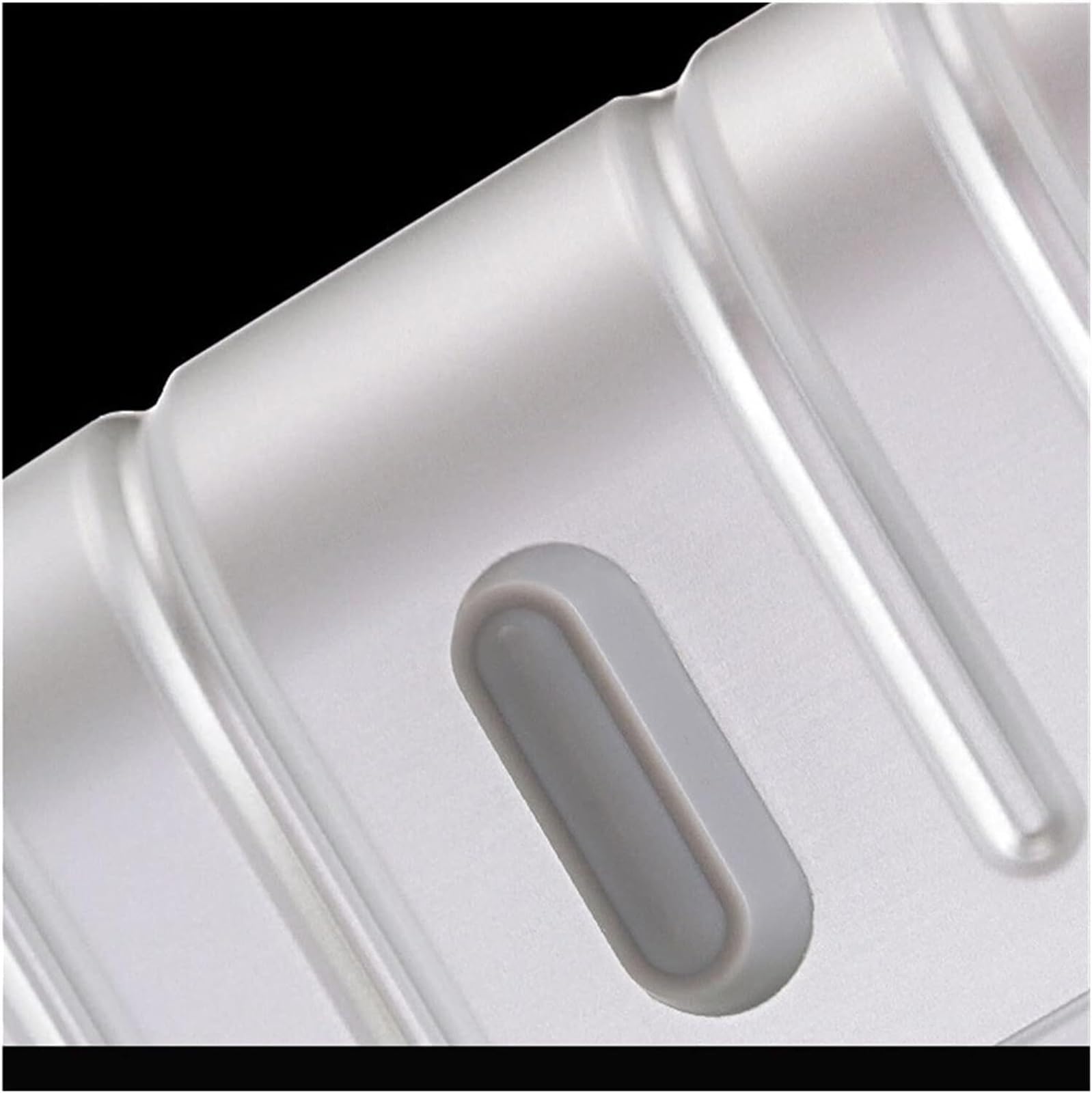Valigia rigida leggera in alluminio, 50,8 cm, con ruote girevoli silenziose e telaio in alluminio, per viaggi, design senza cerniera, C, 24"
