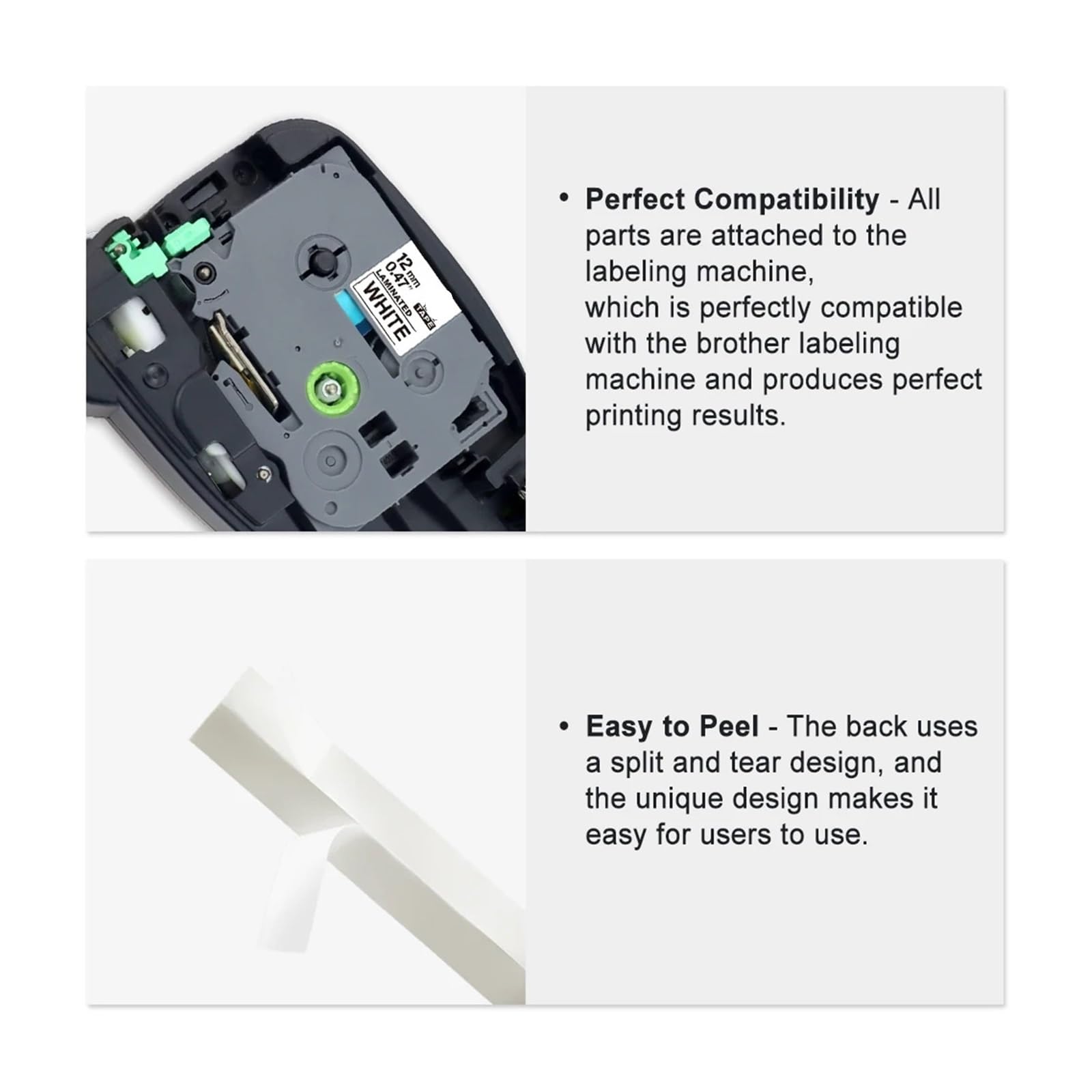 Nastro For Etichette TZE231 Compatibile Con Brother TZE-231 TZE-131 TZE-631