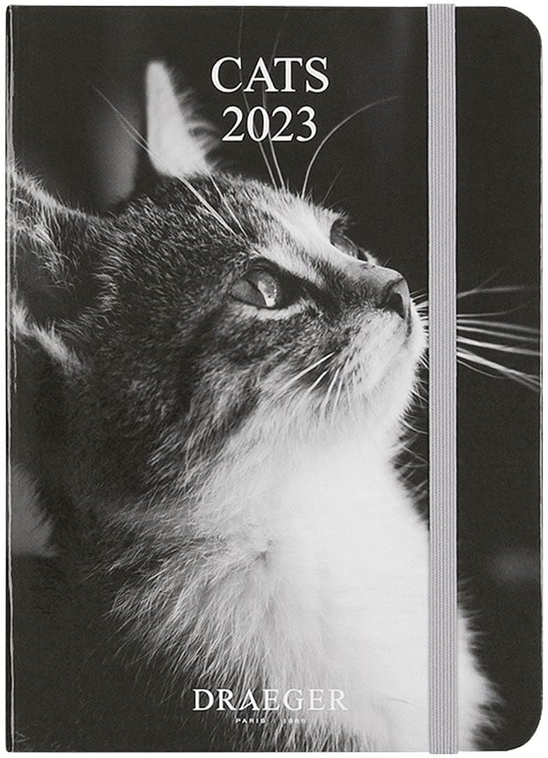 Draeger Paris Black and White Cats Pocket Diary - 2023 - Image 3