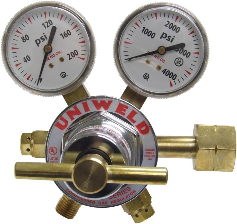 Exсluѕіvе Uniweld RHT8017 Medium/Heavy Duty Two Stage Hydrogen Regulator with CGA350 Inlet Amаzіng 🔥 Uniweld RHT8017 Medium/Heavy Duty Two Stage Hydrogen Regulator with CGA350 Inlet