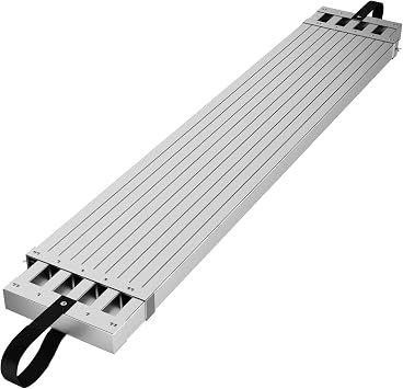 6-9 Ft Aluminum Work Plank, 440lbs Telescoping Plank, Skid-Proof Platform Aluminum Extension Boards, Aluminum Scaffolding Plank Scaffold Ladder Accessory