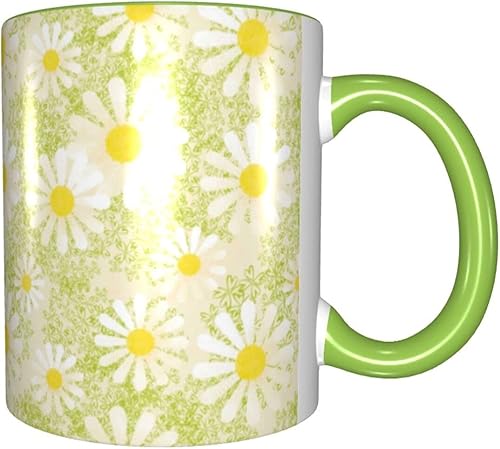 Miniatura 2 de Tazas de café de cerámica con estampado de leopardo de 12 onzas con asa para mujer, para microondas, tazas de té de guepardo individuales para