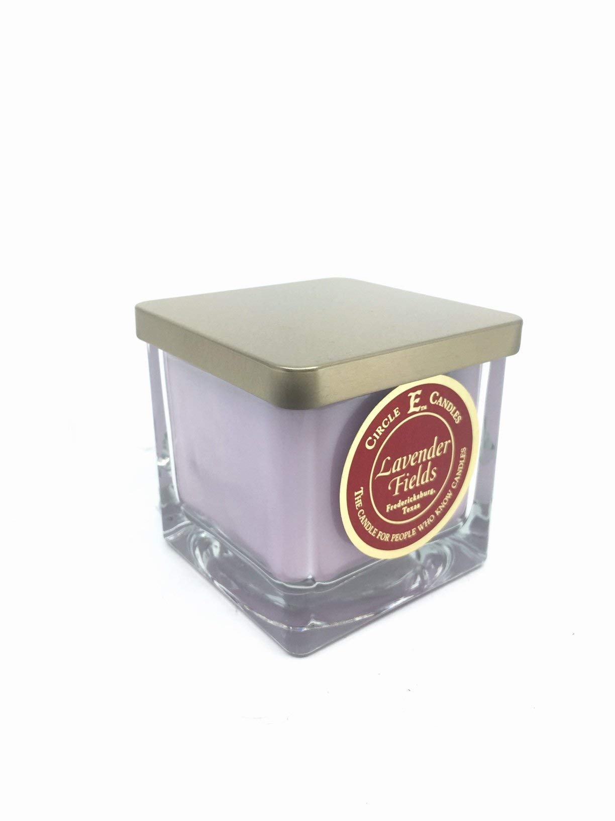 Circle E CandlesLavender Fields Scent, Small Size Jar Candle, 8oz, 1 Wick