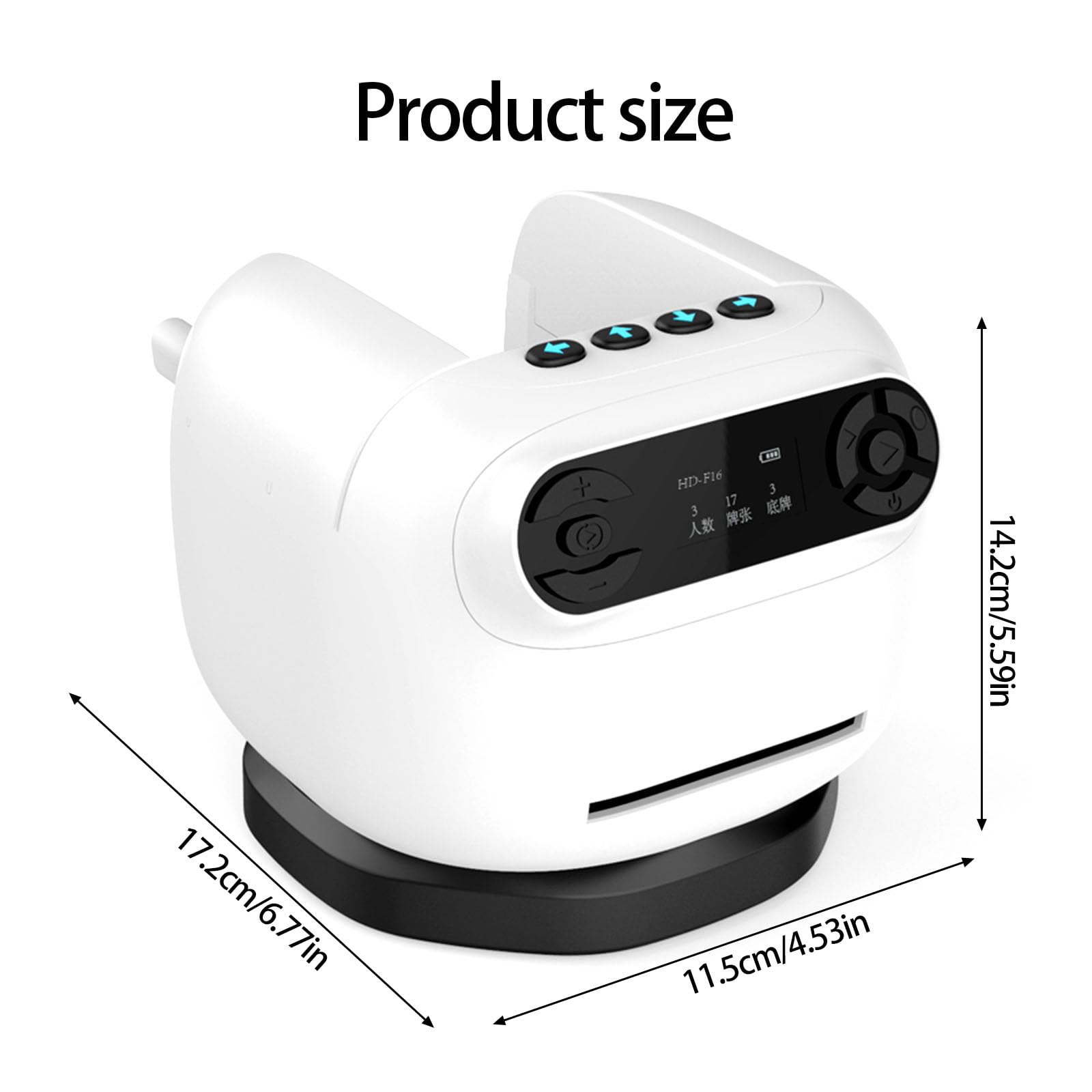 Dispenser Carte da Elettrico con Batteria, White