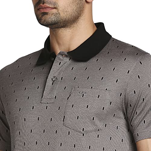 Image of Colorplus Men's Pure Cotton Solid Pattern Classic Fit Polo Neck Half Sleeve Casual T-Shirt