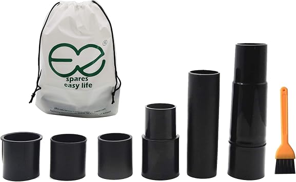 محول خرطوم الفراغ العالمي EZ SPARES ، مناسب 1 3 / 16 إلى 1 1 / 4 إلى 1 / 3 إلى 4 1 / 1 بوصة محول لجميع المخفضات المختلفة,متوافق مع الموديلات الشائعة - 6 Pcs