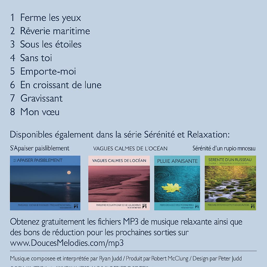 Guitare tranquille musique douce vagues marines relaxation méditation sommeil