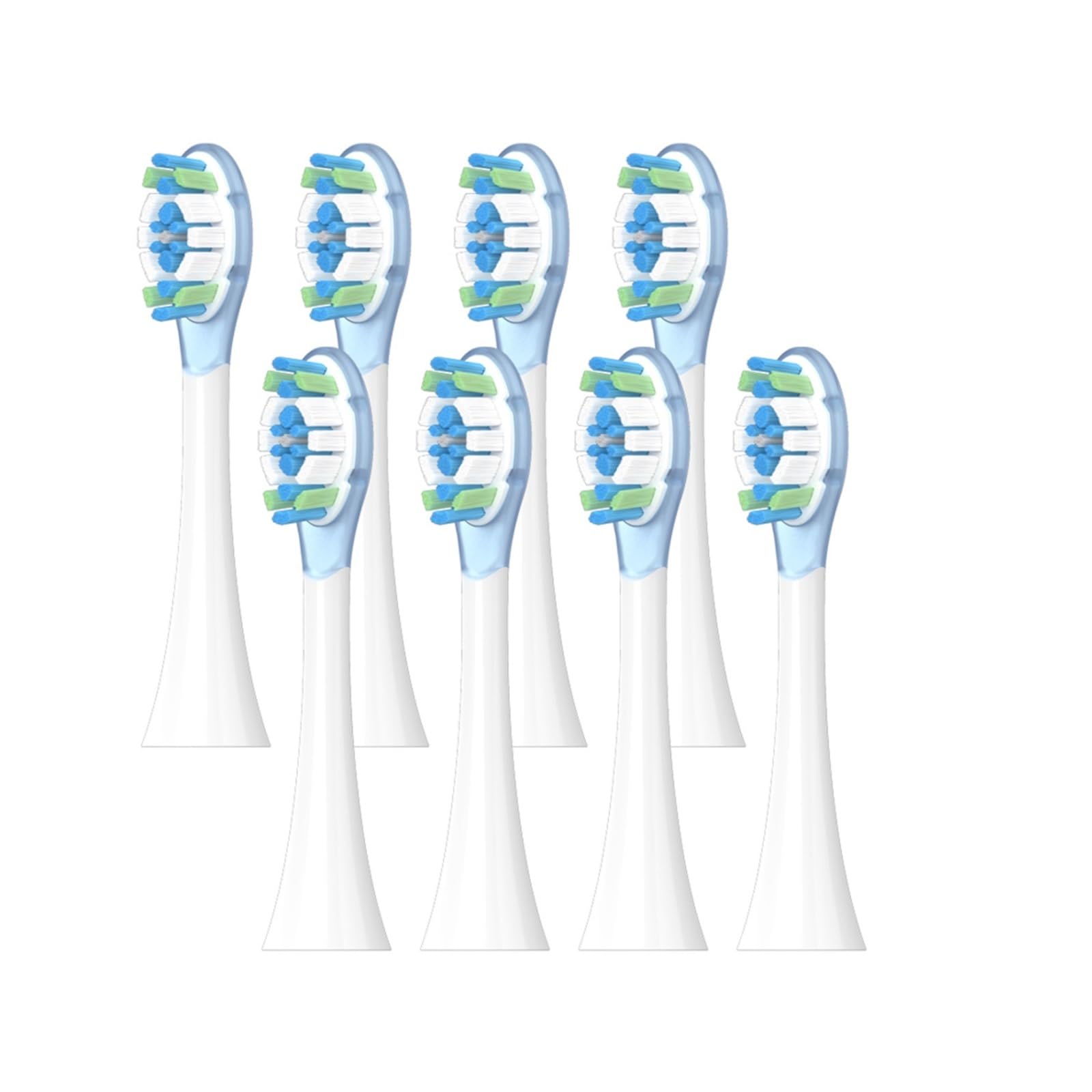 Testine di ricambio, compatibile con XIAOMI, MES609 MES610 Pro | 4/8PCS testine in plastica per adulti(8 pcs blue)