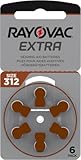 Rayovac Hearing Aid Battery, Size 312 (60 Batteries)