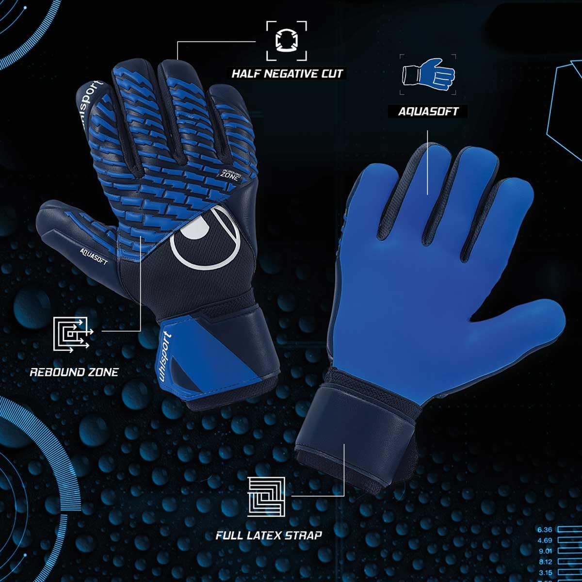 uhlsport FM Aquasoft Hn Gants de Gardien de But de Football Enfants et Adultes