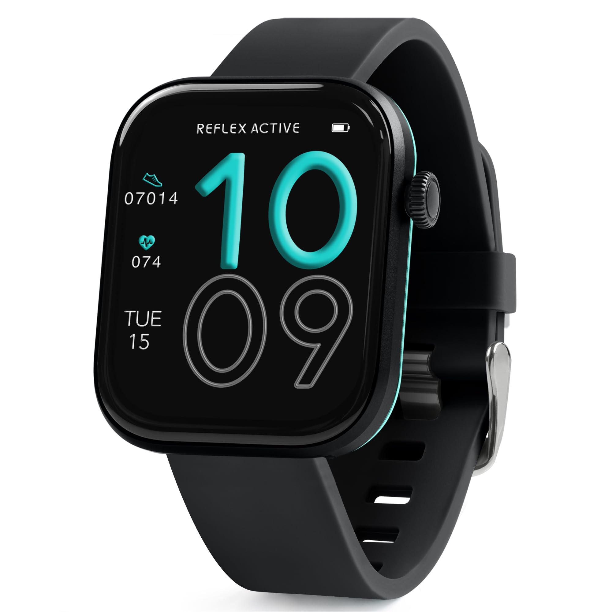 Reflex Active Series 40 AMOLED Smart Aluminium Charcoal Strap Calling Watch
