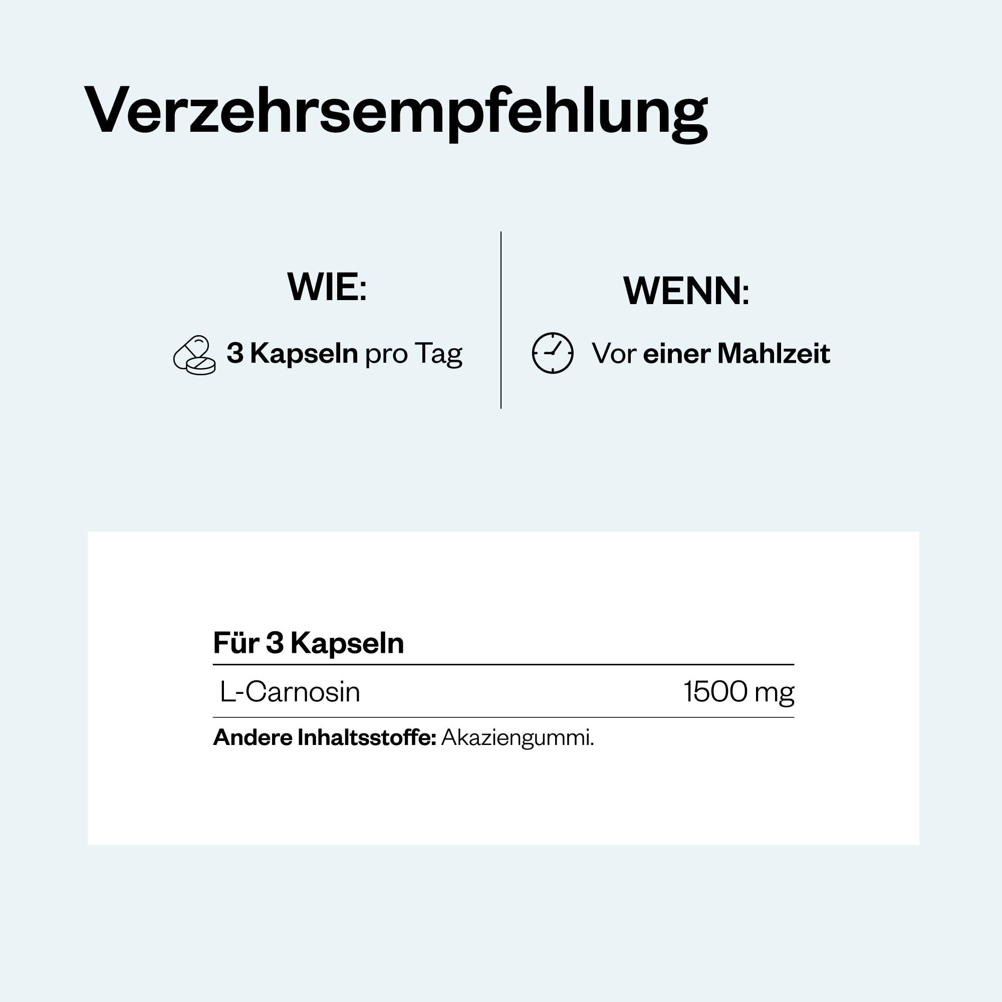Carnosin (L-Carnosin) - Hilft, Glykierung zu Reduzieren - Zellschutz - Anti-Ageing Wirkung - Vegan - Glutenfrei - SuperSmart