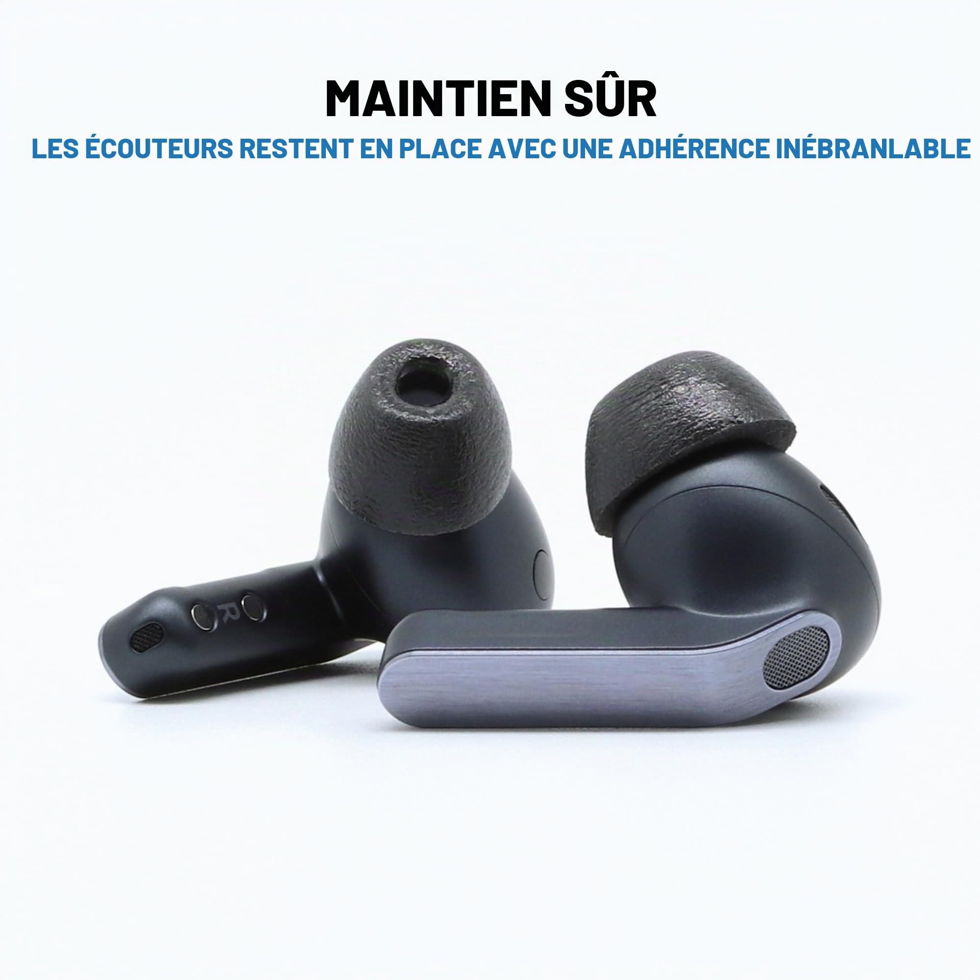 Comply TrueGrip Max Lot de 3 Paires d'embouts de Rechange en Mousse à mémoire de Forme pour Samsung Galaxy Buds3 Pro | Confort Durable, durabilité maximale, Ajustement sûr, Isolation Acoustique
