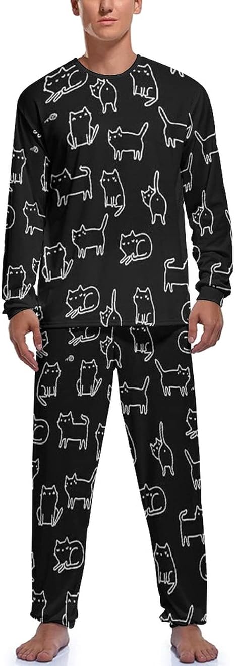 Amazon Co Jp ルームウェア メンズ パジャマ 上下セット 黒と白 猫 ネコ柄 寢巻き 部屋着 長袖長パンツ Tシャツ ルームパンツ トップス ロングパンツ 吸湿 速乾 通気性 肌に優しい おしゃれ プレゼント 春 夏 秋冬用 S 2xl 服 ファッション小物 Amazon Co Jp ルームウェア メンズ パジャマ 上下セット 黒と白 猫 ネコ柄 寢巻き 部屋着 長袖長パンツ Tシャツ ルームパンツ トップス ロングパンツ 吸湿 速乾 通気性 肌に優しい おしゃれ プレゼント 春 夏 秋冬用 S 2xl 服 ファッション小物