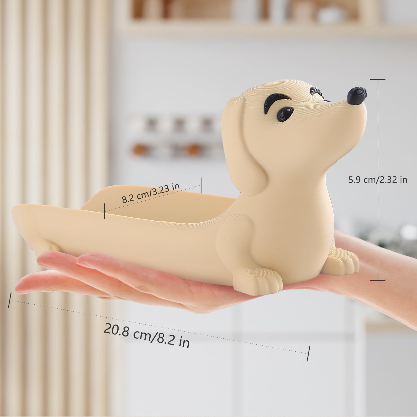 Dachshund-Shaped Serving Tray Set - Funny Hot Dog & Sushi Platter, Food-Safe Dishwasher Safe Appetizer Tray for Snacks, Charcuterie, Party Decor, Dachshund Lover Gift