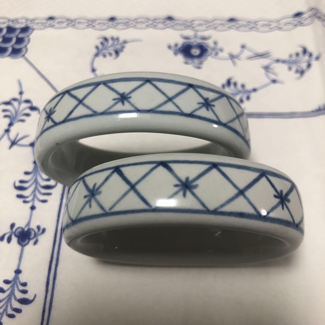 希少ロイヤルコペンハーゲンナプキンリングトランクェーバー2個セット