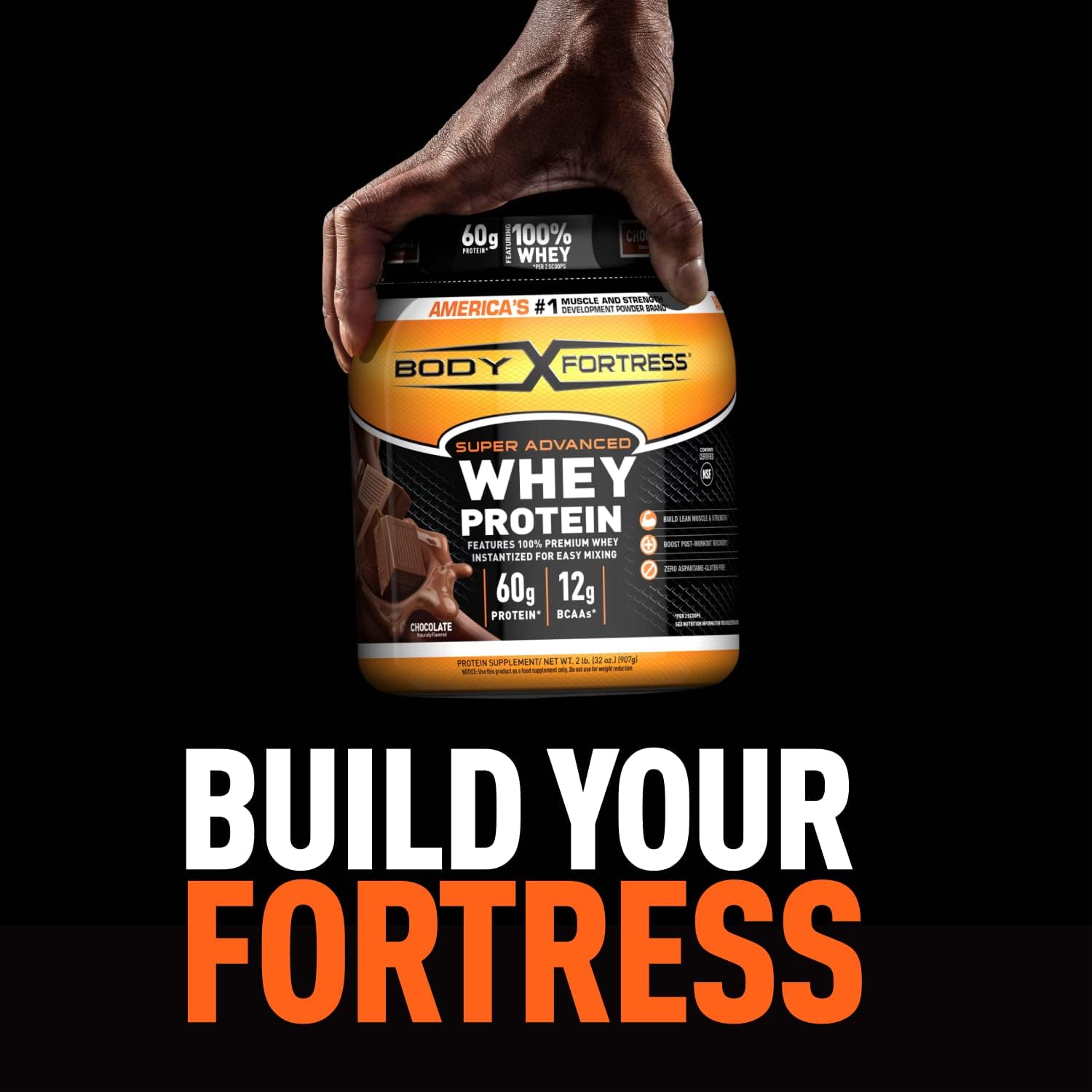 Amazon.com: Body Fortress Super Advanced Whey Protein Powder ...