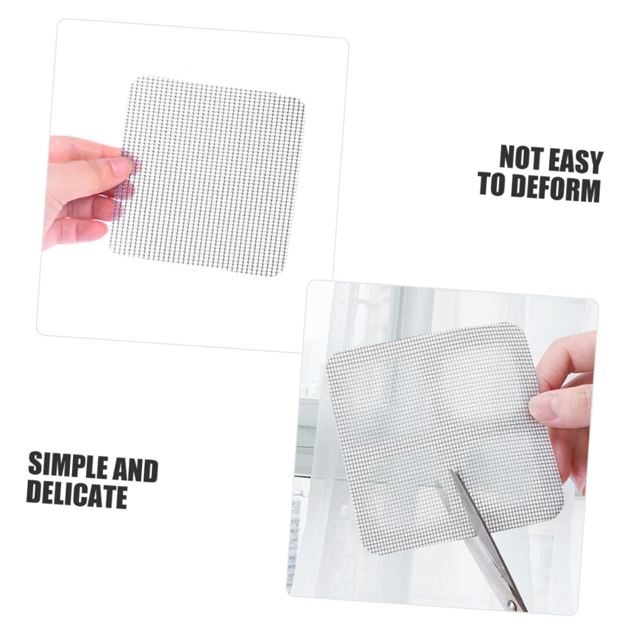 5 Sätze Reparaturset Für Fensterscheiben Reparatur Des Fenstergitterbandes Netz Film Einstellbar Siebfenstergitter Markise Glasfaser Tür Einheit Acrylkleber Black 30 Blatt * 5 DOITOOL