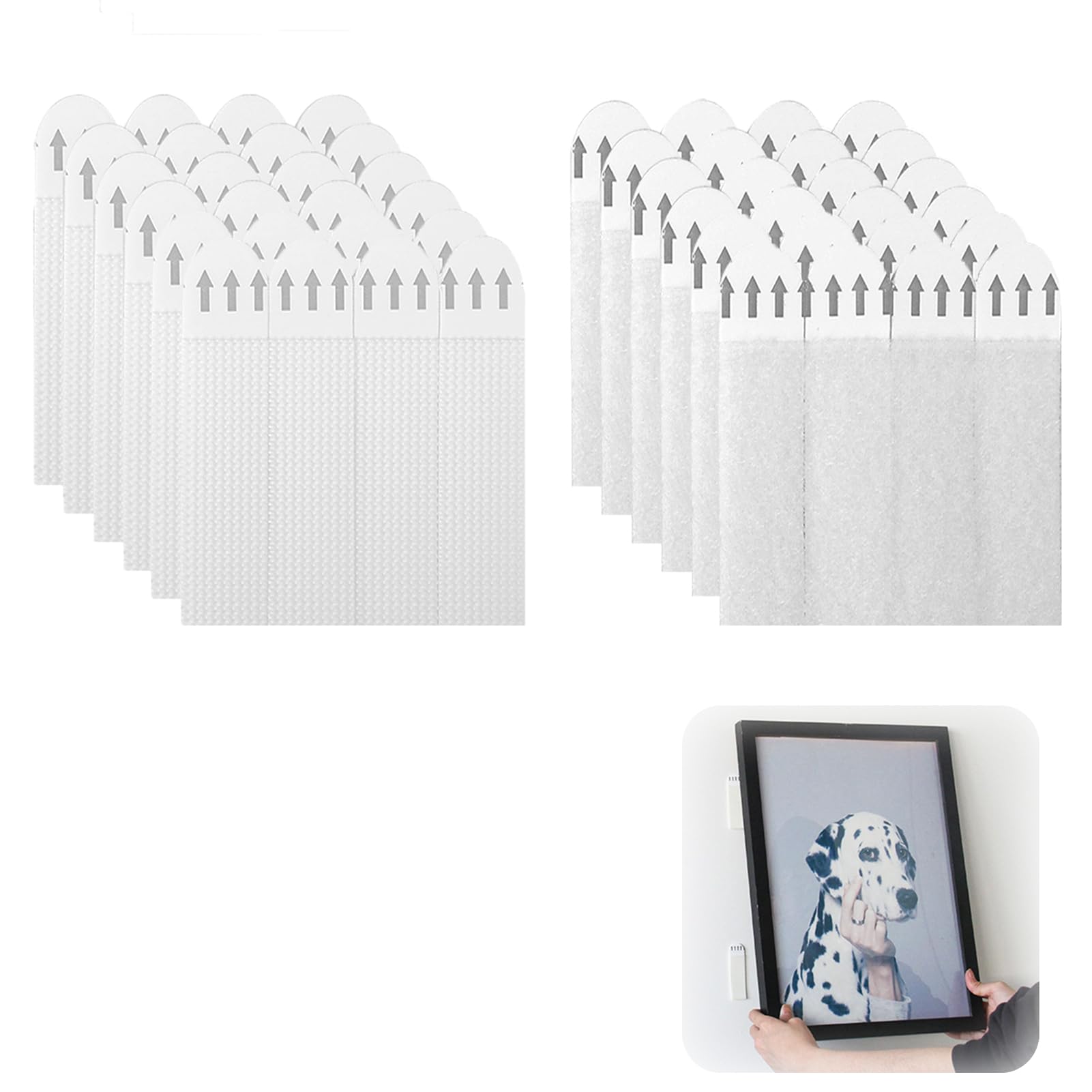 24 Pairs (48 Strips) Large Picture Hanging Strips, Heavy Duty - View #4
