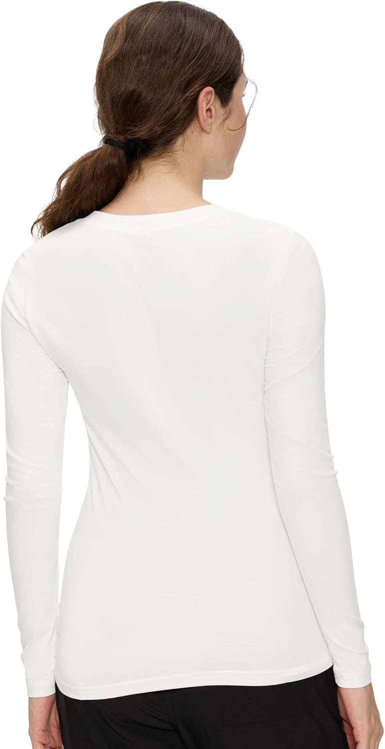 COZYFIT Women’s Underscrub Tee Comfort V-Neck Long Sleeve Undershirt with Soft & Easy Care Fabric - Image 5