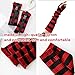Venxen Y2k Leg Socks Arm Sleeve for Women, Red Black Knitted Striped Arm Warmers Leg Warmers 80s Outfit Grunge Accessories (red & black)