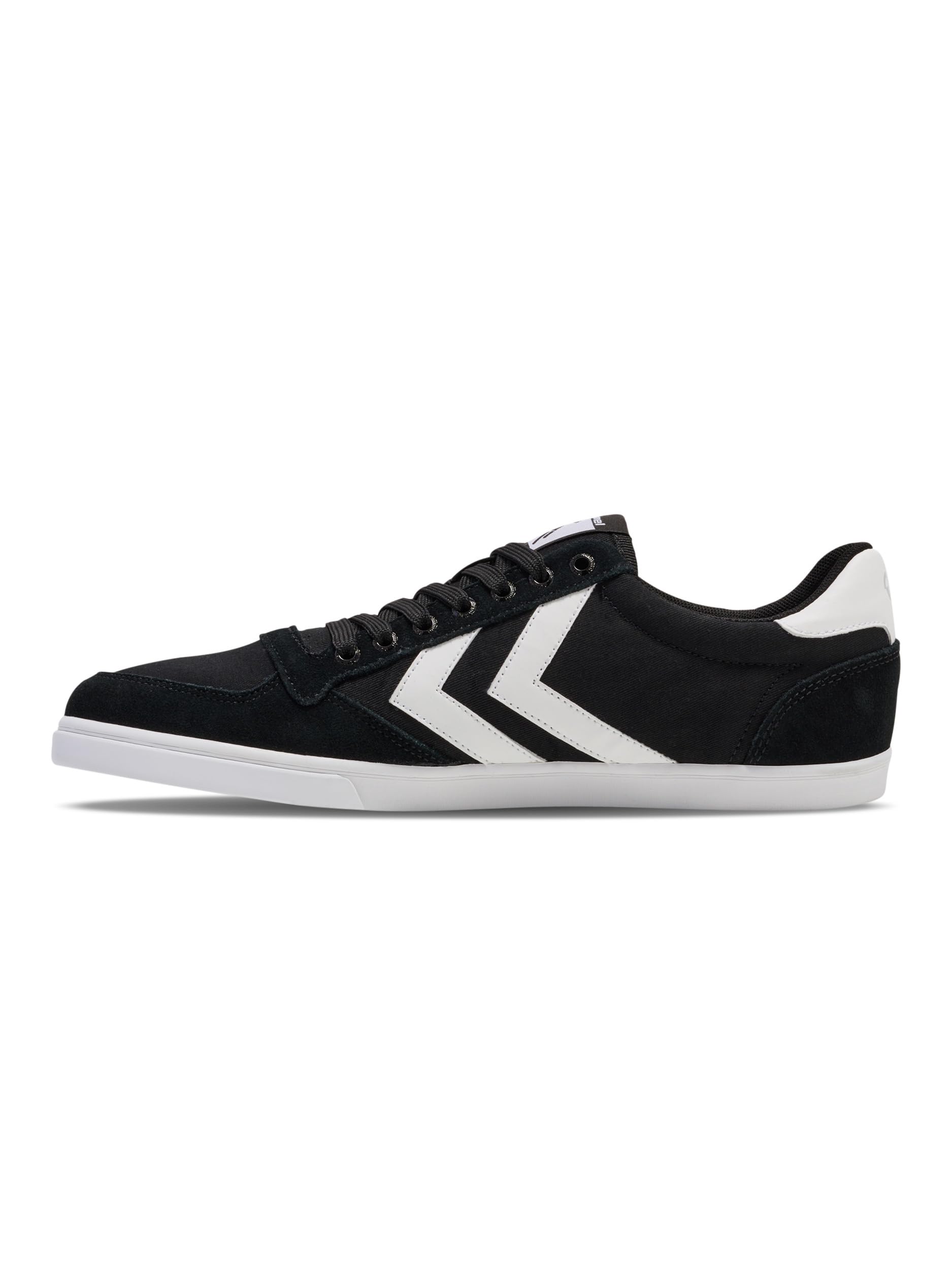 hummel Unisex Slimmer Stadil Low Sneaker, Black, Size 48