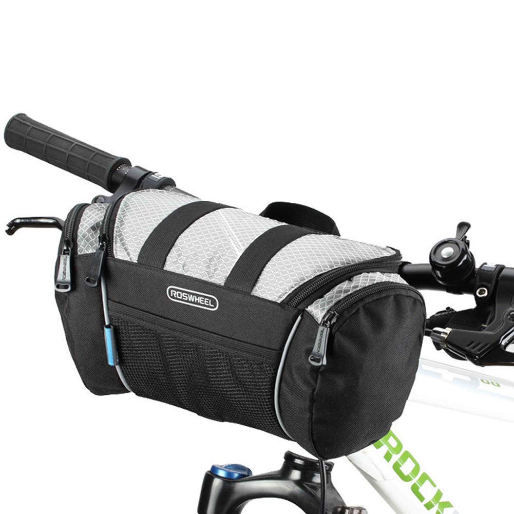 Bolsa de Manillar Bolsa de Bicicleta de montaña Resistente al Agua Cesta de Bicicleta de Gran Capacidad Ajuste Universal para Cualquier Bicicleta