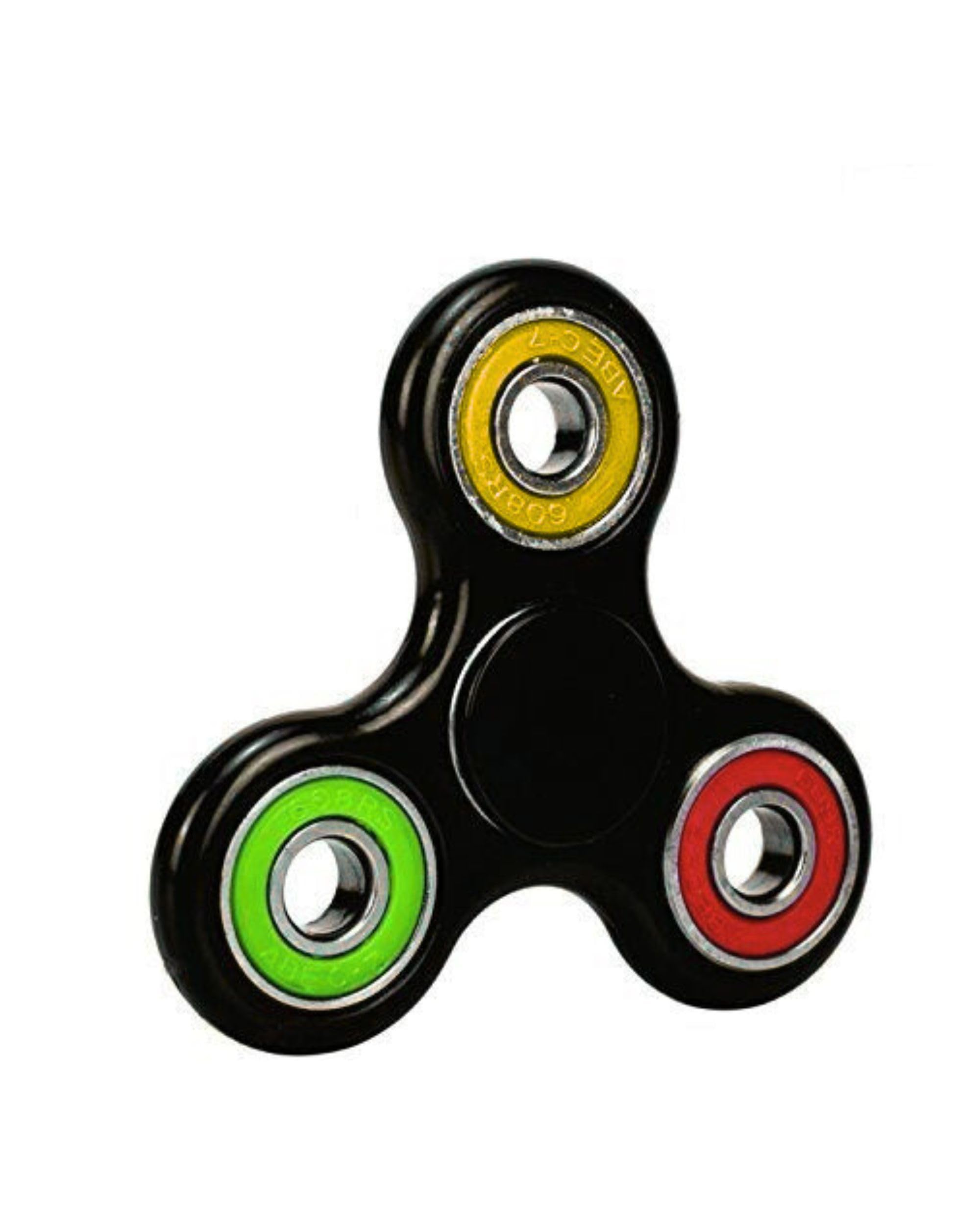 - Premsons® Hand Spinner Desk Toy - High Speed Smooth Finger Spin Sensory Fidget Stress Relief Game Play for Kids & Adults - Birthday Party Gift - Four Bearing - Black + BGR Multicolour Bearing