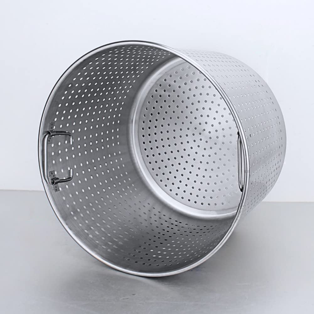 Pentola In Acciaio Inox Per Frutti Di Mare E Fritti - Doppio Manico, Fondo Piatto 28 Cm - Colore Oro - Foto 11