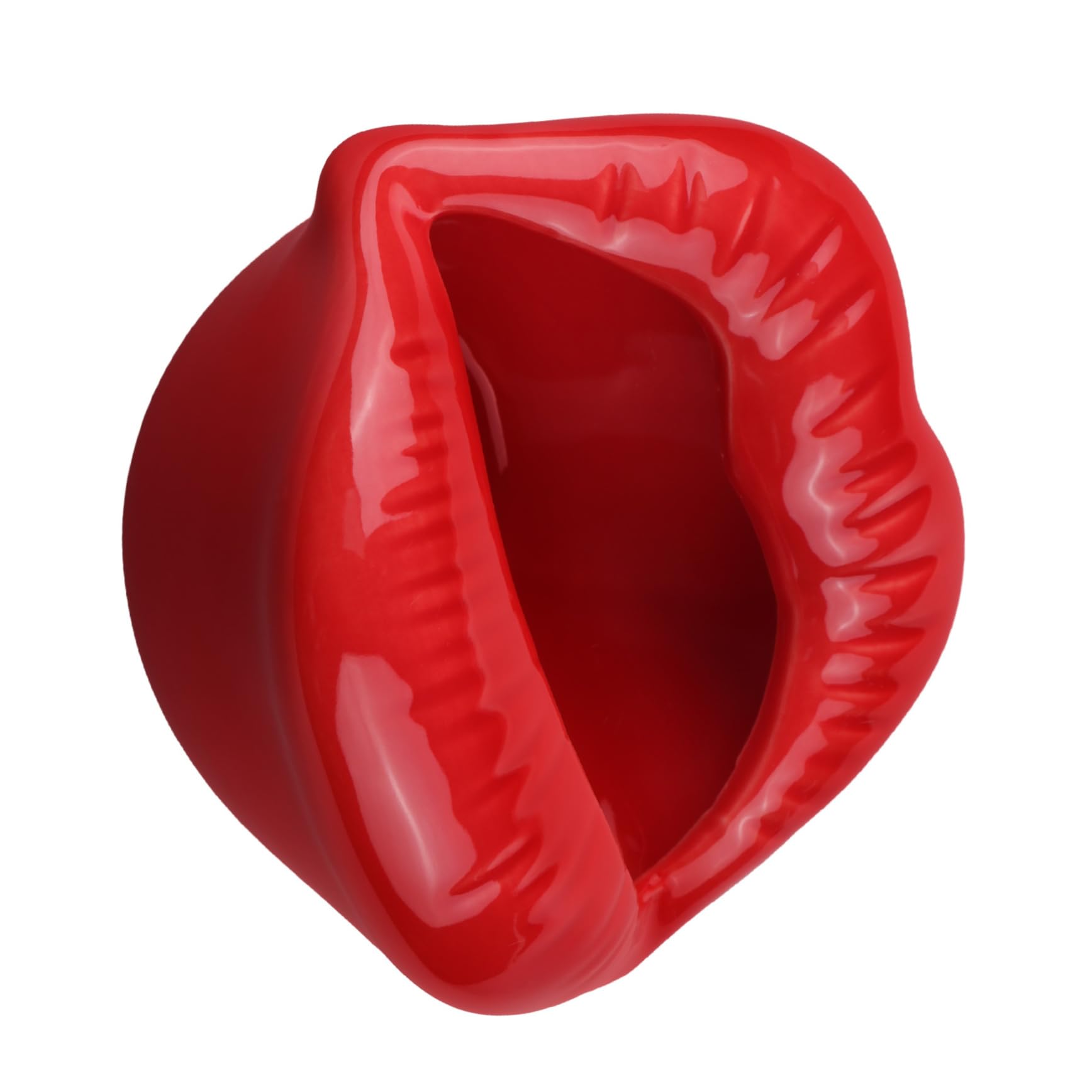 BESPORTBLE Lot De 2 Organiseurs De Maquillage Rotatifs Esthétiques Pour Rouge À Lèvres Plateau De Rangement Organiseurs De Cosmétiques Tubes À Bijoux Céramique Rouge