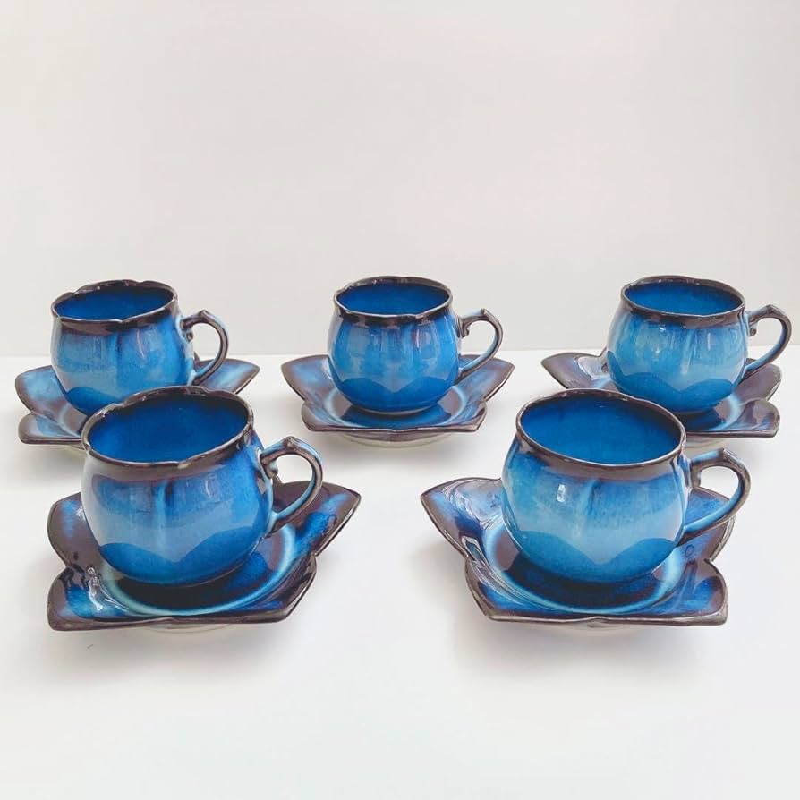 ✨美濃焼、みの焼き、コーヒーカップ、5脚 Amazon | 美濃焼コーヒーカップ 松峰窯 5セット | ノーブランド