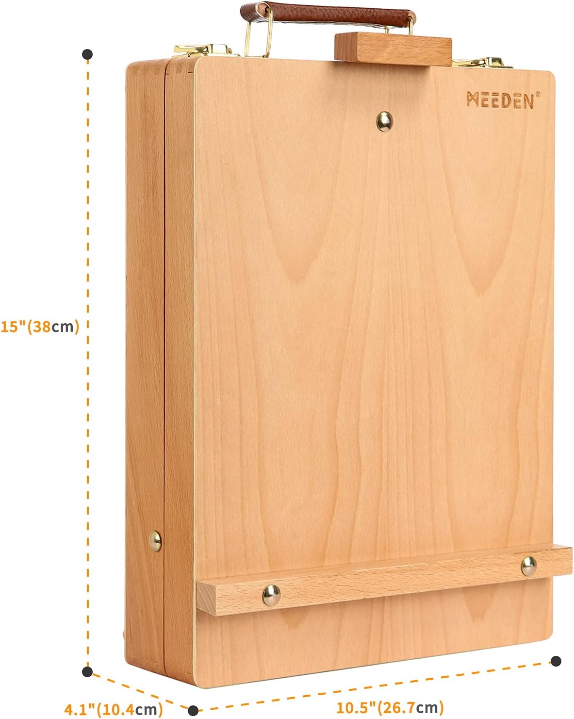 MEEDEN Tabletop Easel, Solid Beech Wood Table Top Art Easels for Painting Canvas, Sketchbox Easel, Adjustable Desktop Easel, Table Easel for Painting, Art Supply Storage Box for Adults & Artist