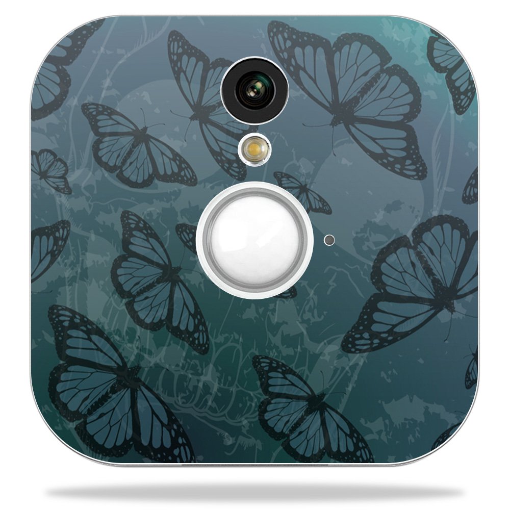 MightySkins Skin Compatible with Blink Home Security Camera - Dark Butterfly | Protective, Durable, and Unique Vinyl Decal wrap Cover | Easy to Apply, Remove, and Change Styles | Made in The USA