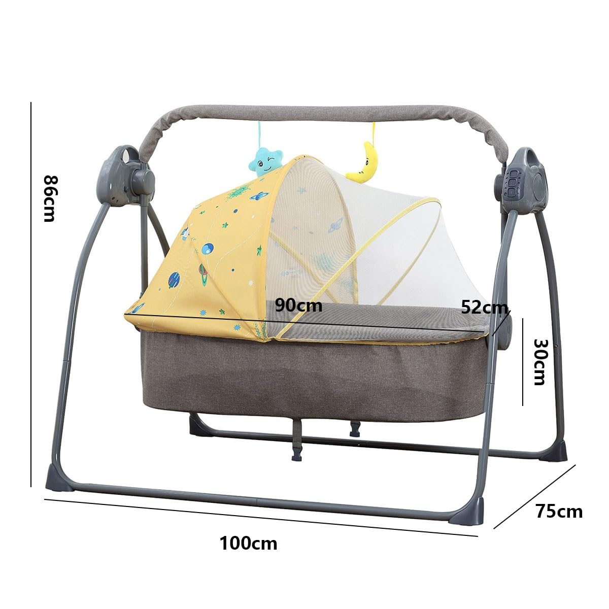 Amazon | バウンサー電動バウンサー バウンサー 新生児 多機能ベビー