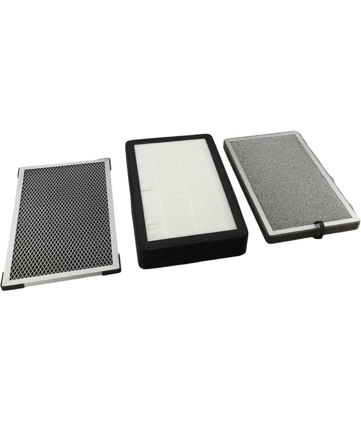 Caja de filtro de limpieza de 3 capas, caja de filtro de purificación de aire, con 3 capas HEPA y filtro de carbón, filtro de aire para ventiladores de canal en línea de 4 pulgadas, filtros de carbón